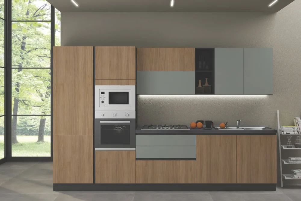 Cucina Prime Noce Medio Personalizzabile