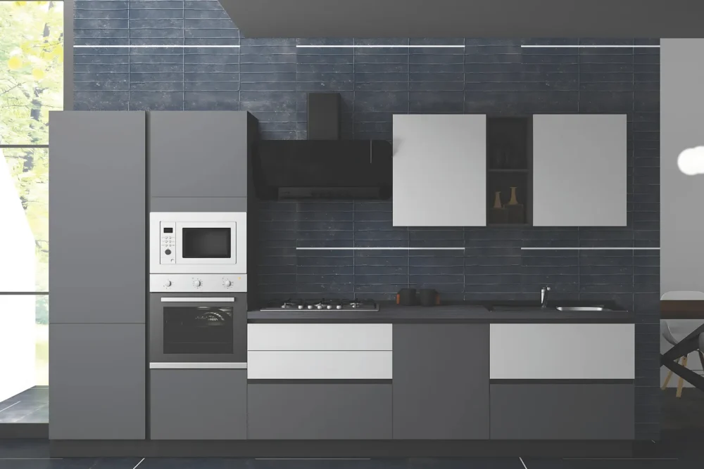 Cucina Yaris Piombo - Gola Personalizzabile