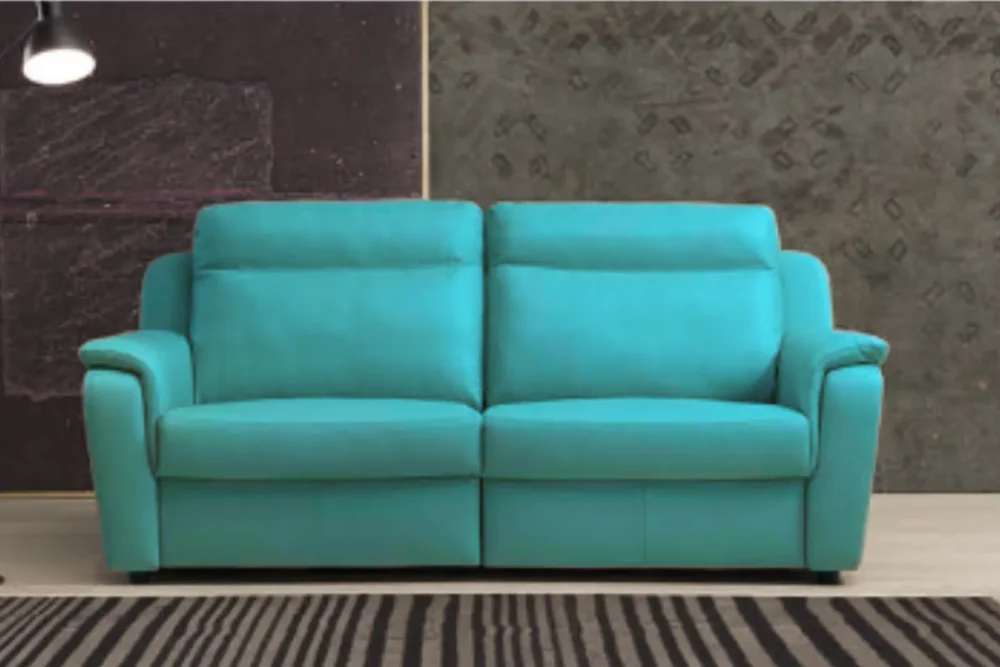 vista frontale due posti Divano Cezanne tessuto antimacchia