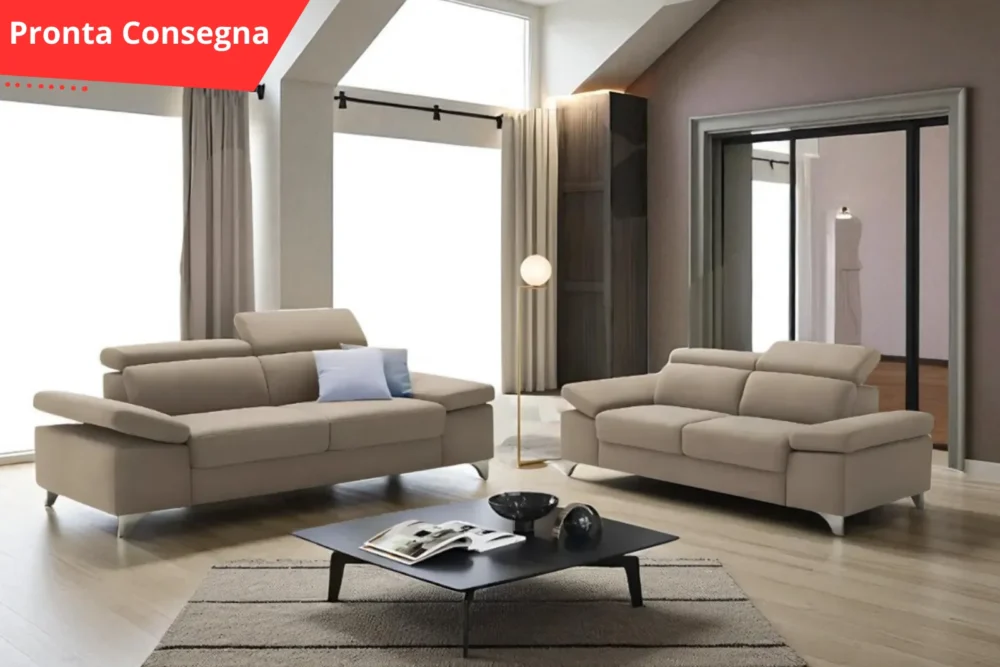 Coppia Divani 3+2 letto Carrellone – Sorrento Pronta Consegna