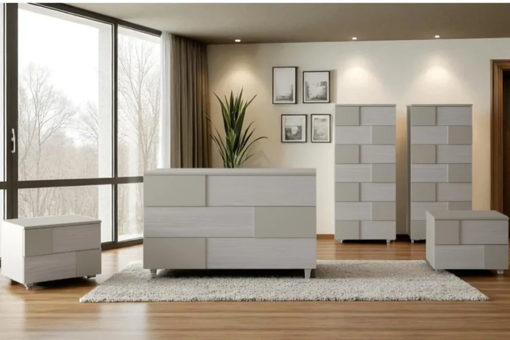 Gruppo Comò e Comodini Boston Personalizzabile