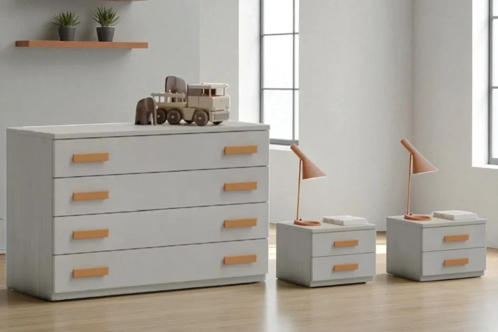 Gruppo Comò e Comodini Flylargb Personalizzabile