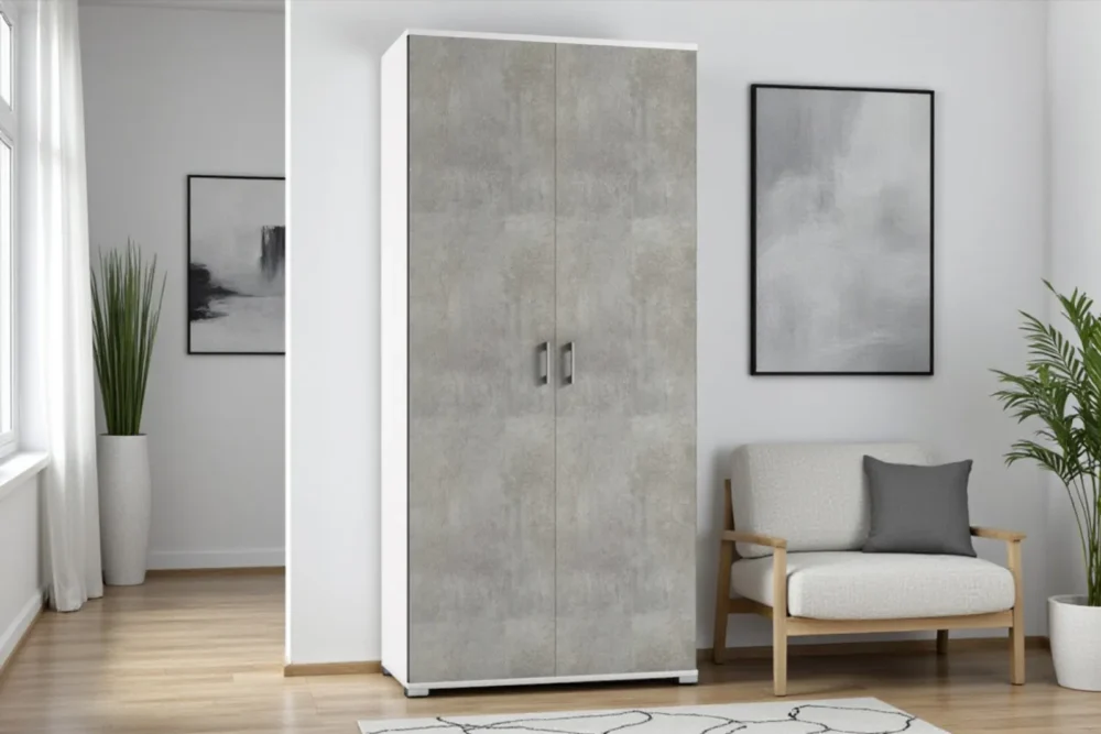 Armadio Multiuso doppia anta Cemento