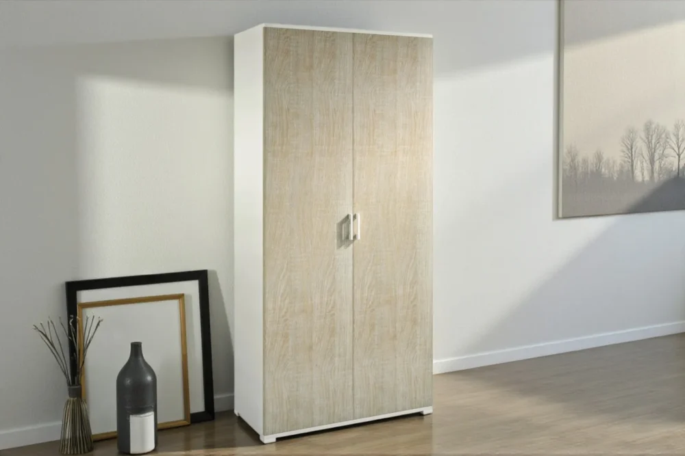 Armadio Multiuso doppia anta Rovere