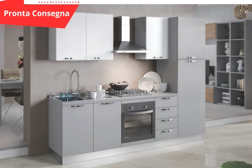 Cucina Sara 255 Grigio Pronta Consegna