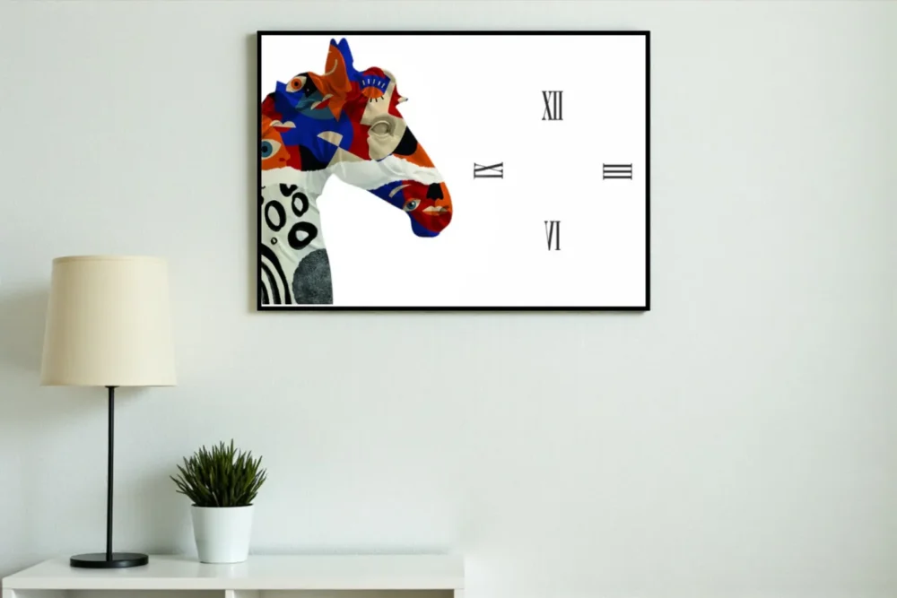 Orologio Quadro Horse - Stampa in vetro