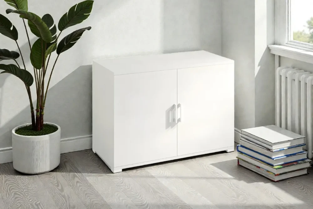 Mobiletto Multiuso doppia anta Bianco