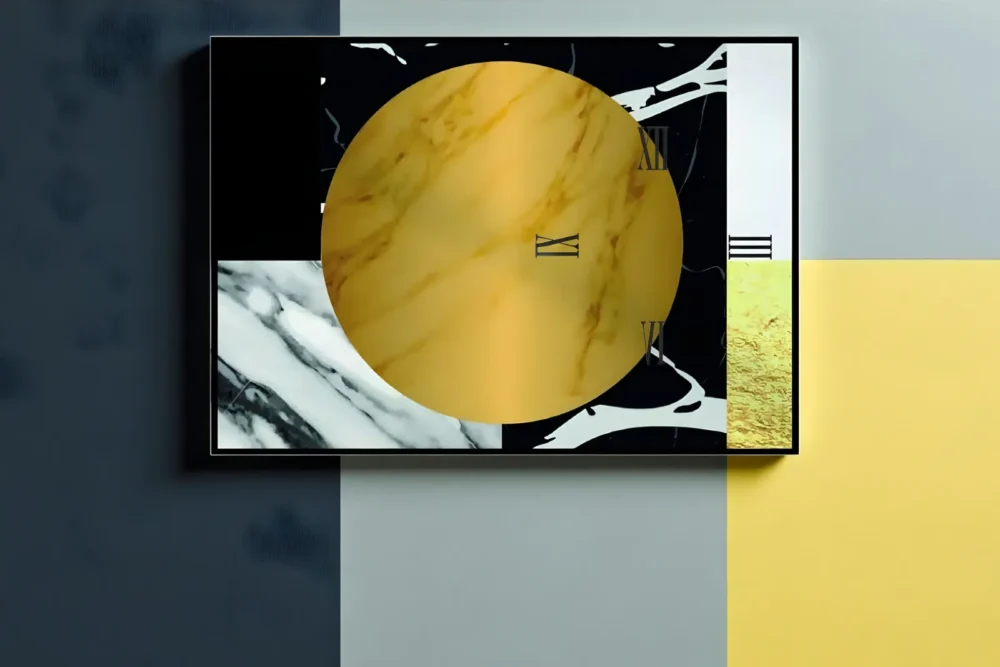 Orologio Quadro Cubik - Stampa in vetro tempeR