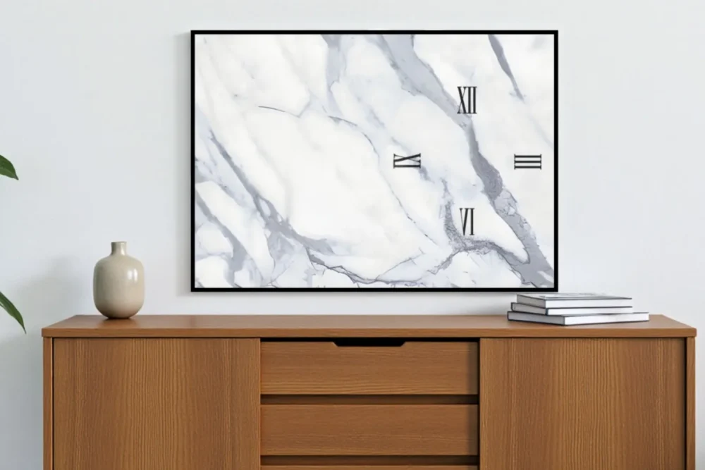 Orologio Quadro Marmo