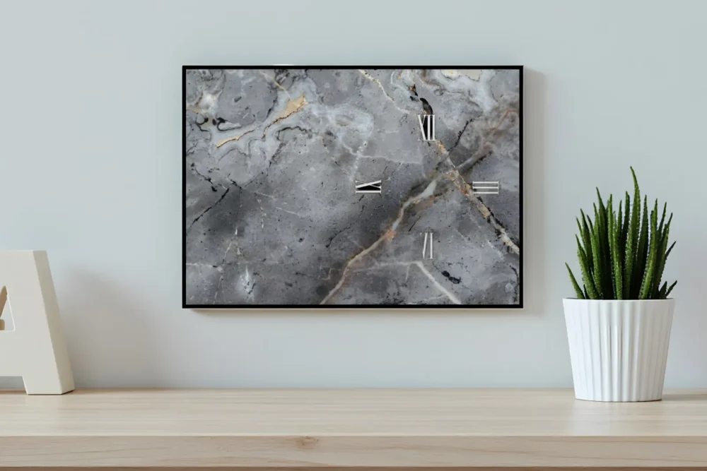 Orologio Quadro Palissandro - Stampa in vetro