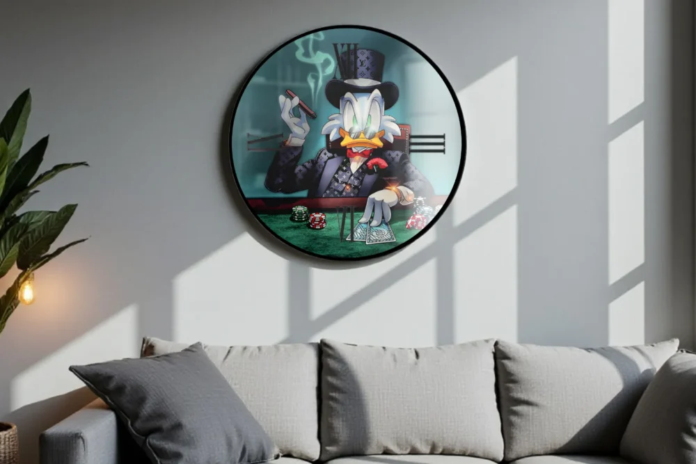 Orologio Tondo Blu Paperone