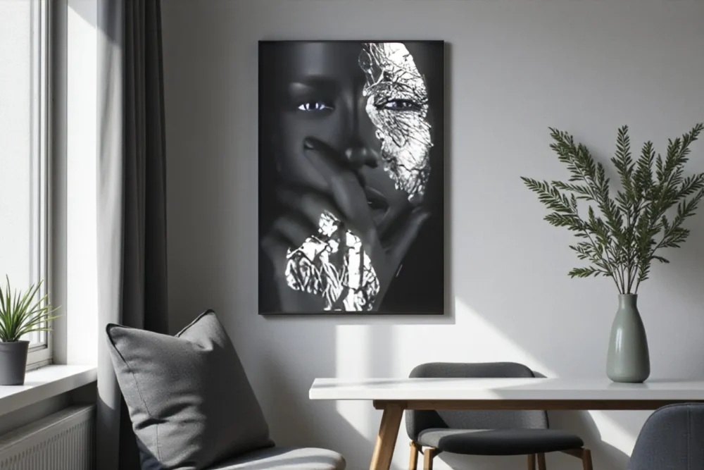 Quadro Maia Silver - Stampa in vetro