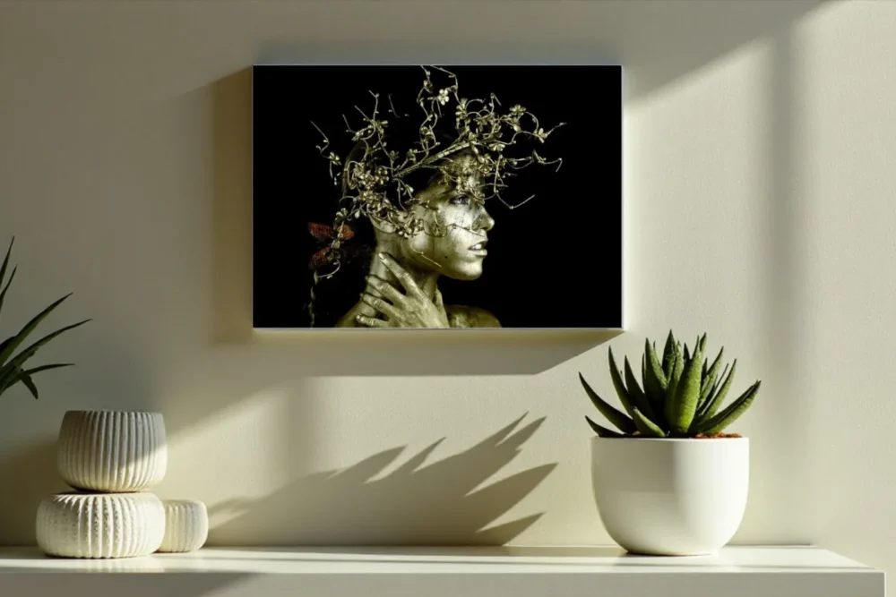 Quadro Victoria Gold - Stampa in vetro