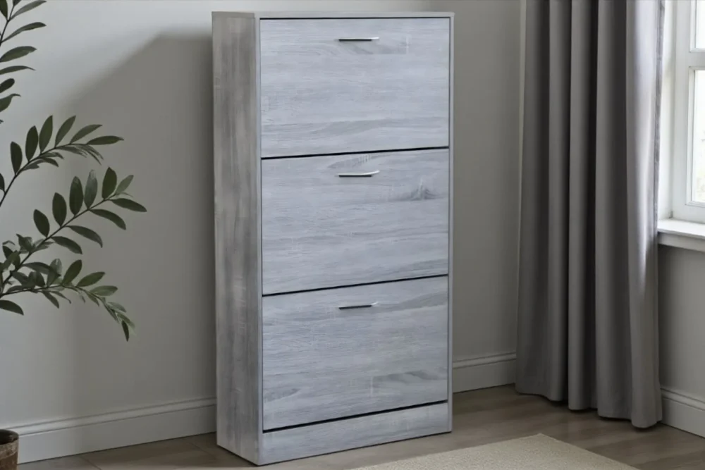 Scarpiera London 3A Grigio legno