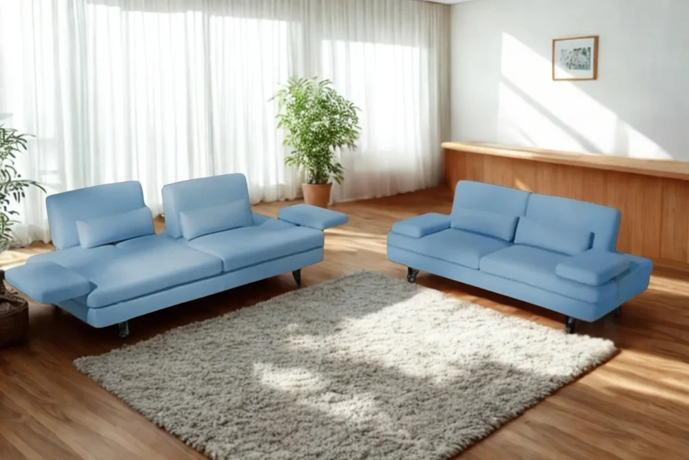 Coppia Divani 3+2P NuvolaVera Pelle Spessorata