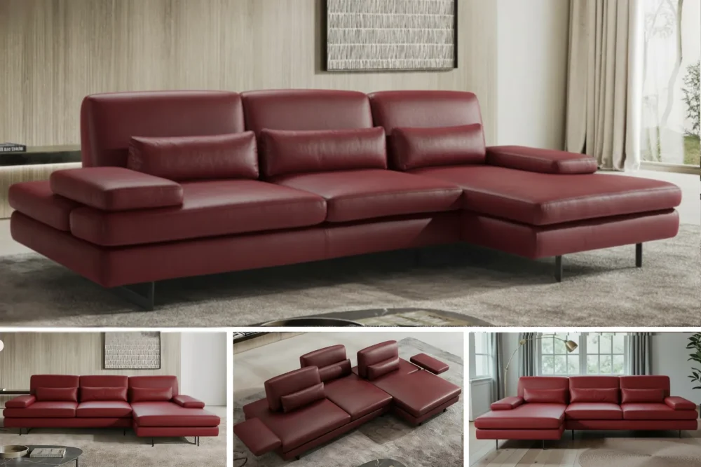 Divano angolare Nuvola Vera Pelle Spessorata