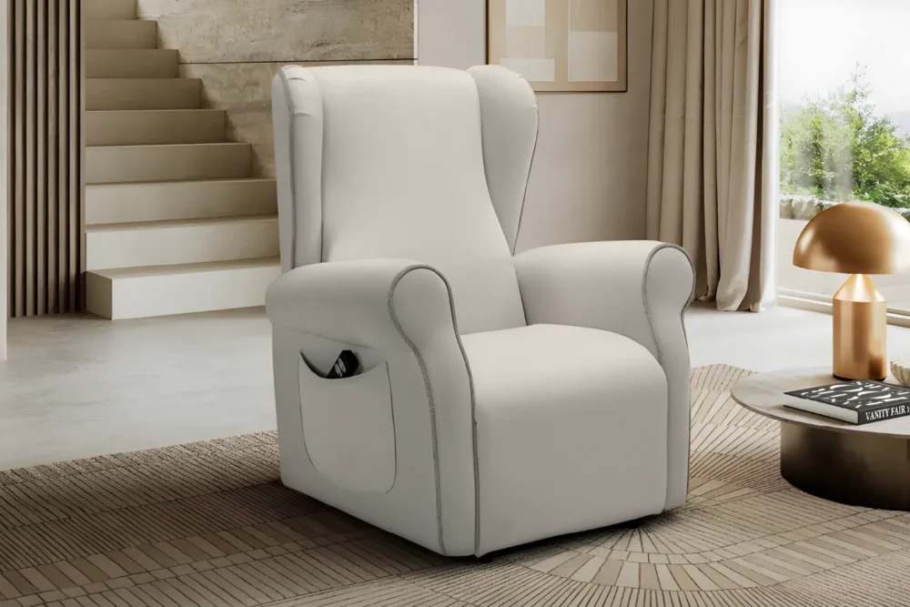 Poltrona Haiti 2motori Vera Pelle Spessorata