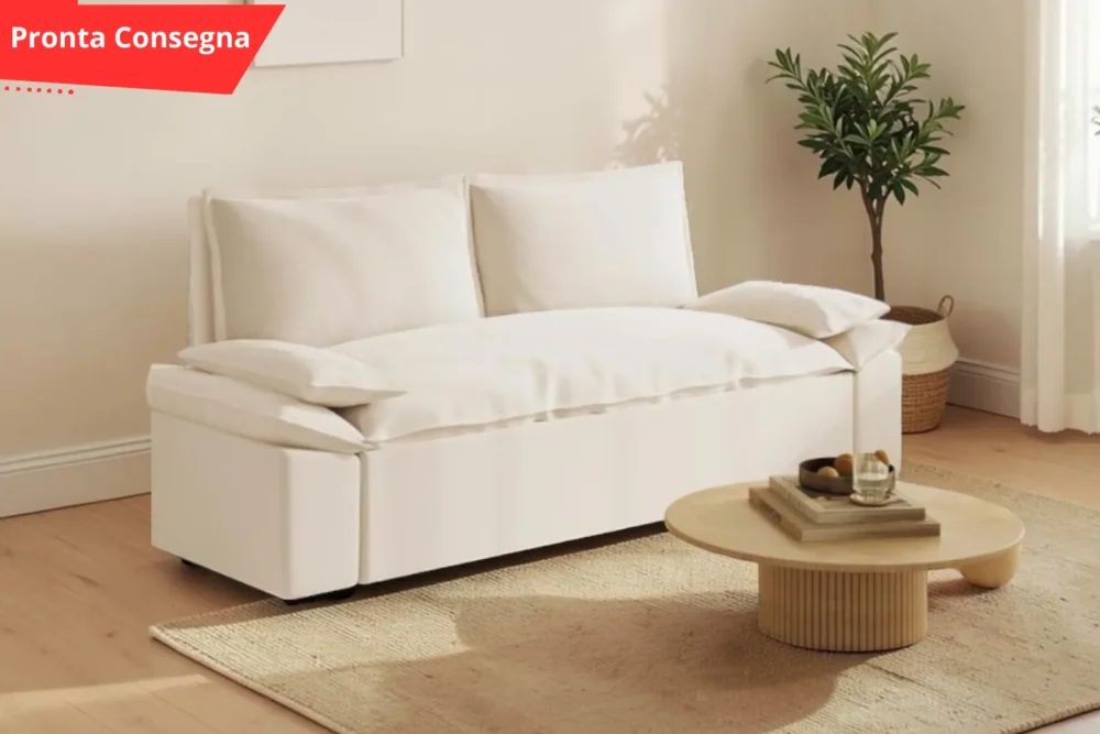 Divano letto Kelly 2 posti Beige pronta consegna