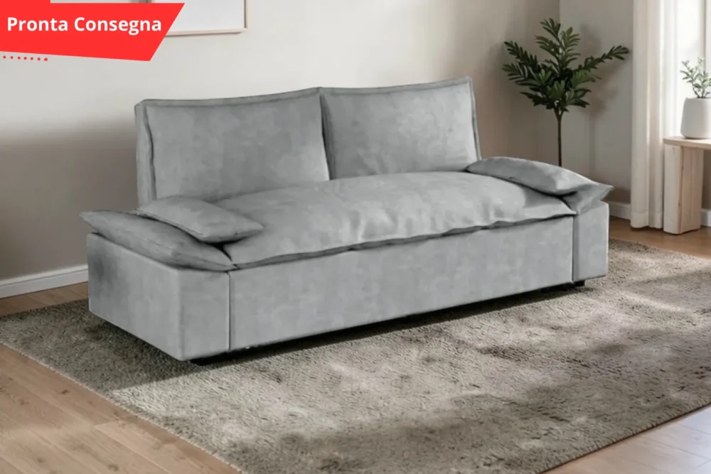 Divano letto Kelly 2 posti Grigio pronta consegna