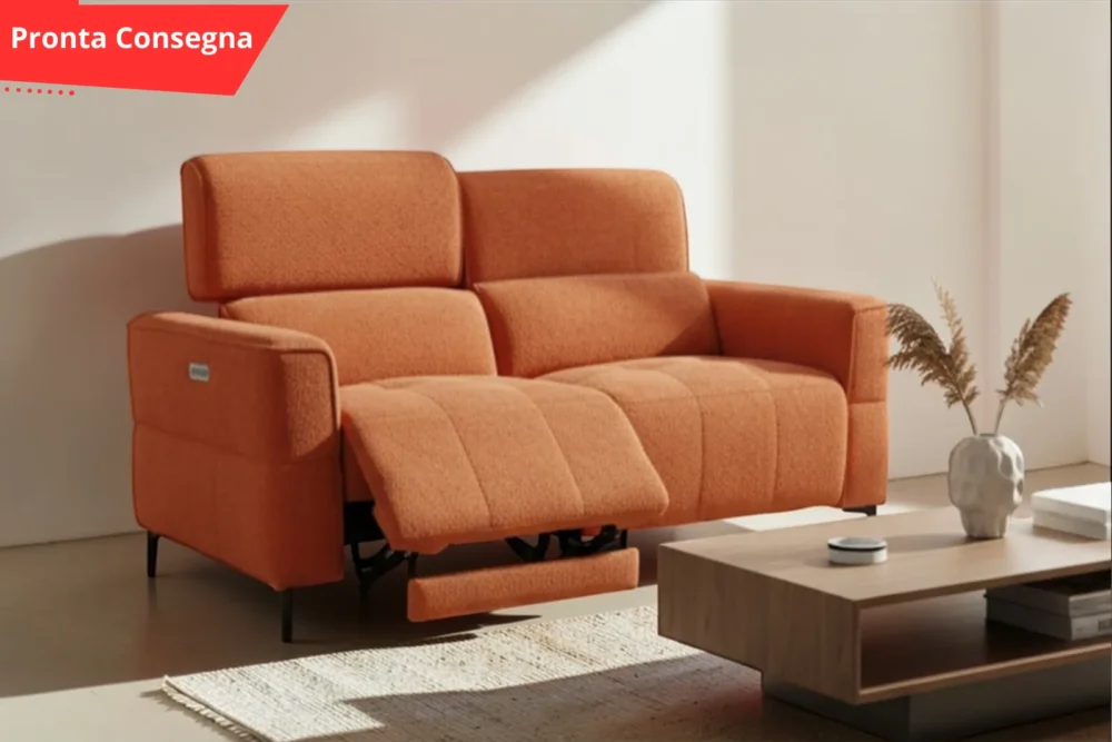 Divano recliner Luxora 2posti elettrico Aragosta Pronta consegna