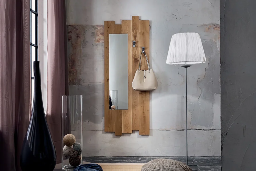 Ingresso Zoe composizione specchio alto Rovere
