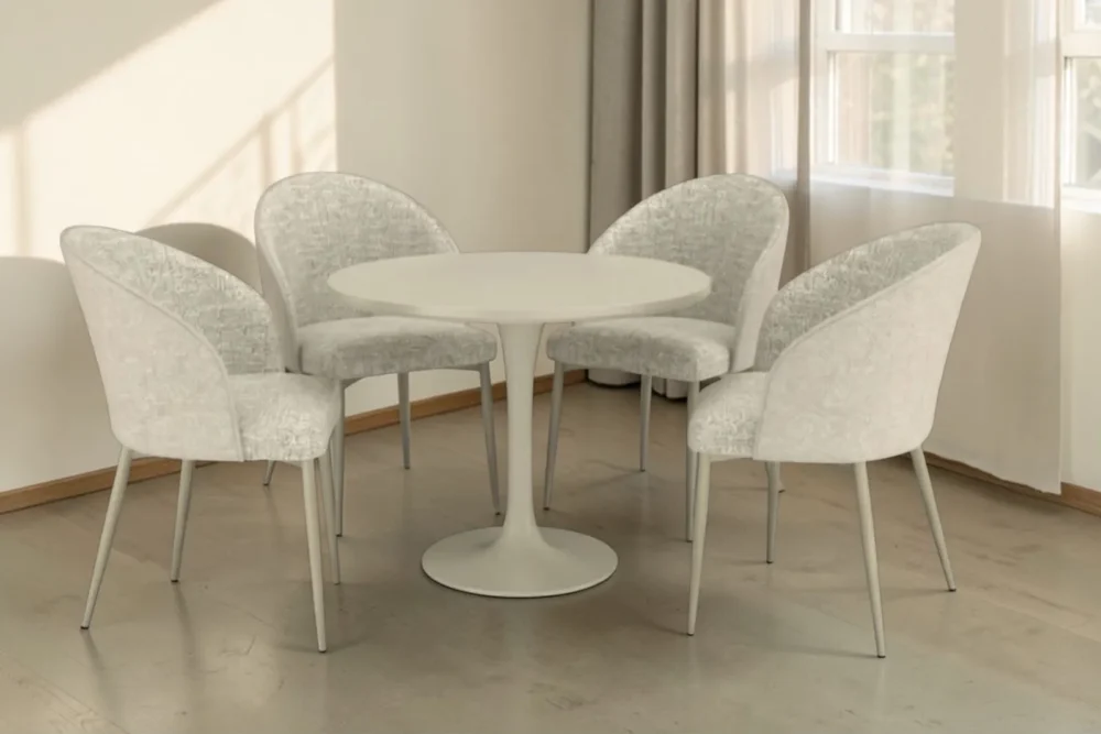 Sedia Rose tessuto Beige