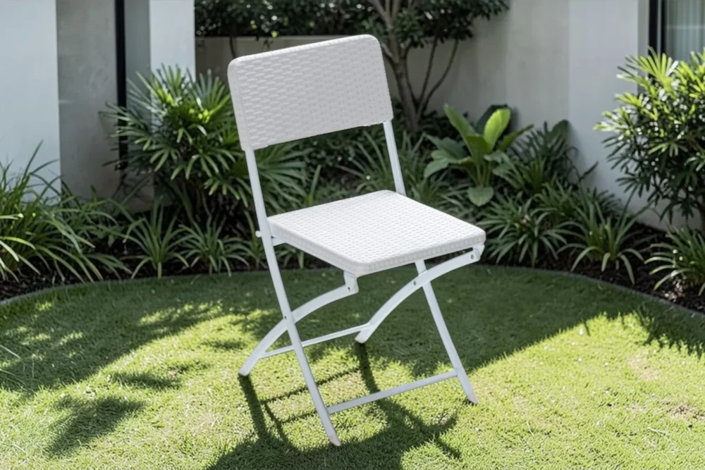 Sedia pieghevole Plastik Rattan
