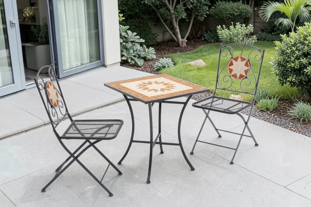 Set tavolino + 2 sedie Zeus 60