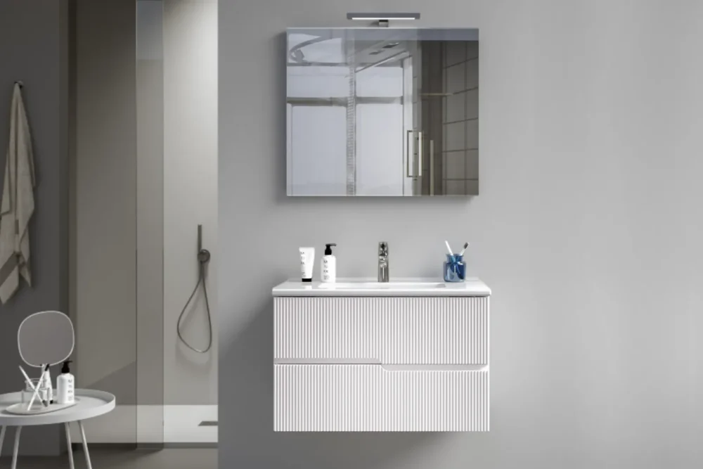 Mobile Bagno Cannettato L.80