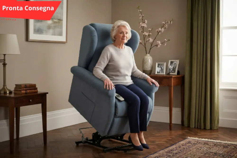 Poltrona Relax 2motori alza persona Cloe Berge pronta consegna