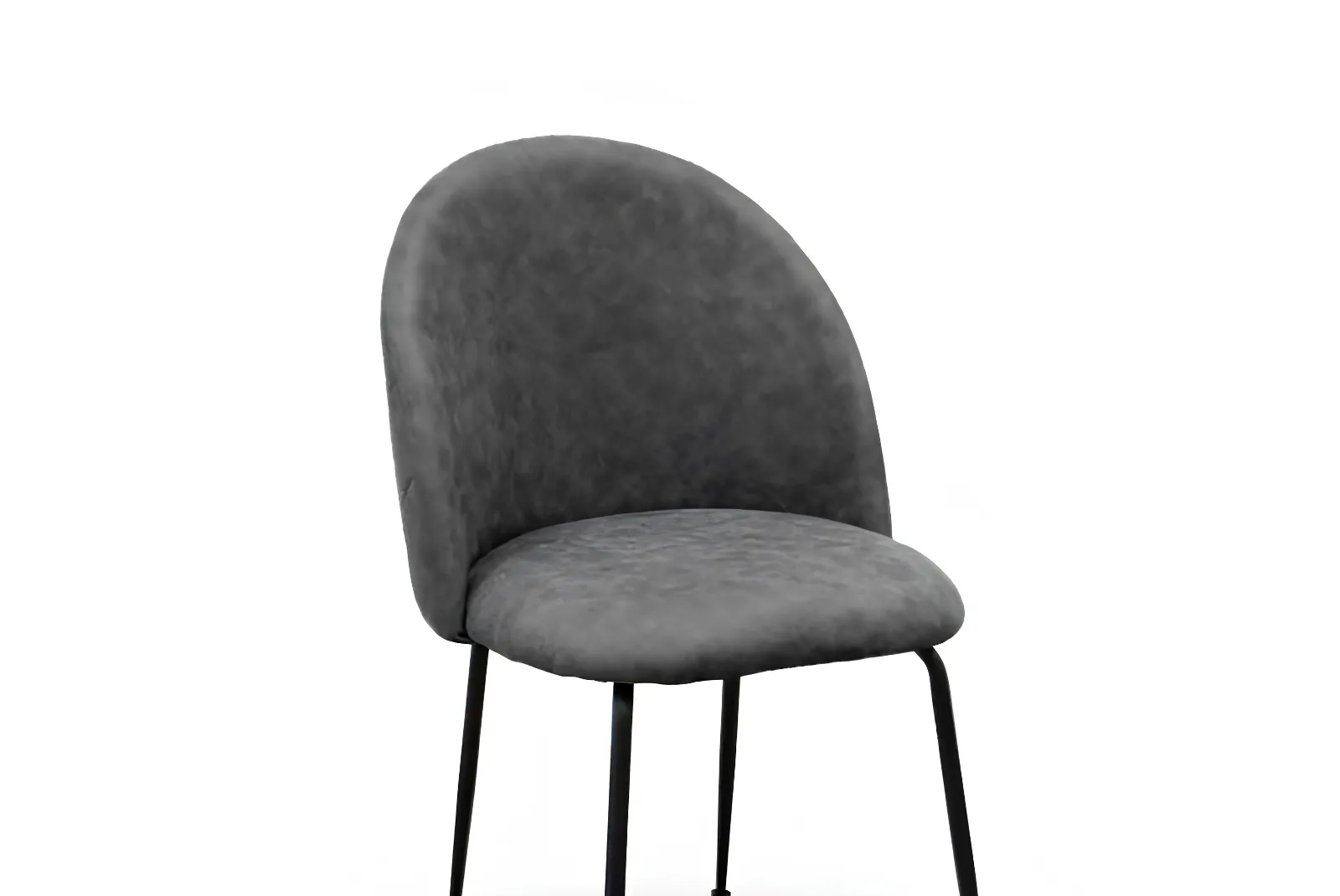 Sedia Elisa Vintage in microf. Grigio